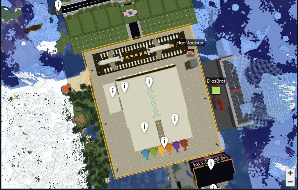 Overhead view of Brotherhood Airport hub. Click for the live map.